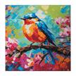 Crystal Art Spring Robin 30 x 30 cm mit Rahmen | Bild 2