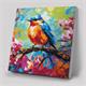 Crystal Art Spring Robin 30 x 30 cm mit Rahmen