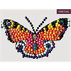 Crystal Art Sticker Beautiful Butterfly 9 x 9 cm