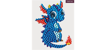 Crystal Art Sticker Cute Dinosaurier 9 x 9 cm