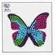 Crystal Art Sticker "Disco Butterfly" Motif mit Werkzeug