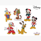 Crystal Art Sticker Disney Christmas Friends Set of 10