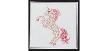 Crystal Art Sticker Einhorn 9 x 9 cm