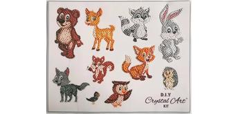 Crystal Art Sticker Forest Animals Set of 10