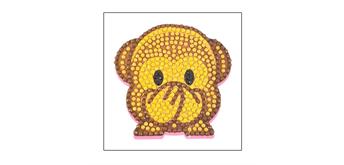 Crystal Art Sticker "Monkey" Motif mit Werkzeug