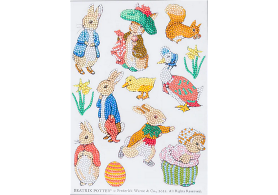 Crystal Art Sticker "Peter Rabbit" Sticker Set