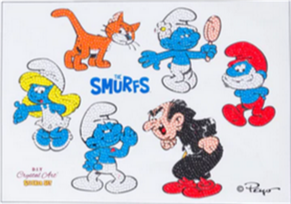 Crystal Art Sticker "Smurf" Sticker Set