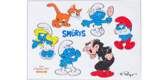 Crystal Art Sticker "Smurf" Sticker Set