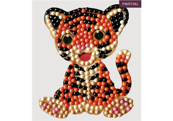 Crystal Art Sticker Tiger Friend 9 x 9 cm