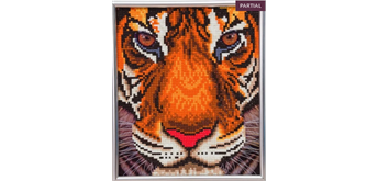 Crystal Art "Tiger Face" Bilderrahmen 21 x 25 cm