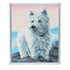 Crystal Art "Westie" Bilderrahmen 21 x 25 cm