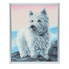 Crystal Art "Westie" Bilderrahmen 21 x 25 cm