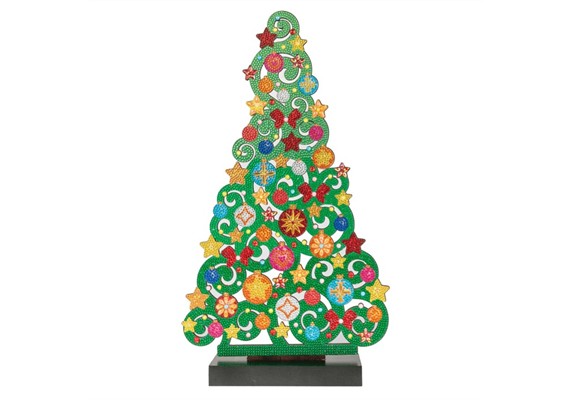 Crystal Art Wooden Decoration Christmas Tree