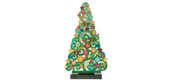 Crystal Art Wooden Decoration Christmas Tree
