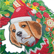 Crystal Art Wreath - Christmas Dog 30 cm | Bild 4