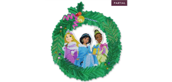 Crystal Art Wreath Christmas Princess 30 cm Disney