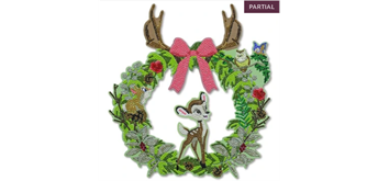Crystal Art Wreath - Disney Bambi, 30 cm