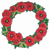 Crystal Art Wreath - Poppy, 30 cm