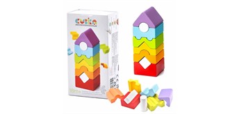Cubika - Holzstapelturm 8 Teile