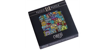 Curiosi - Q Puzzle – Silber 4 (Kunterbunte Stadt mit Silberfenstern)