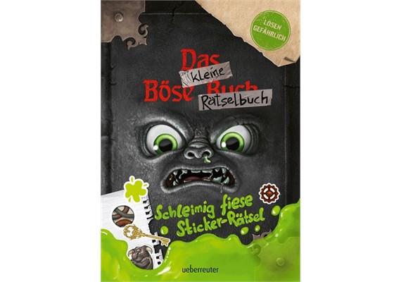 Das kleine Böse Rätselbuch - Schleimig fiese Sticker-Rätsel