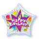 Deco Bubble Happy Birthday Celebration, Ø 56 cm ohne Füllung