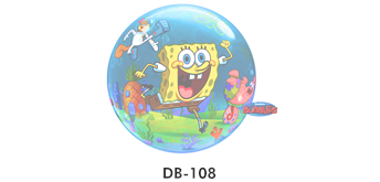 Deco Bubble Ø 56 cm, Birthday Spongebobs World, ohne Füllung