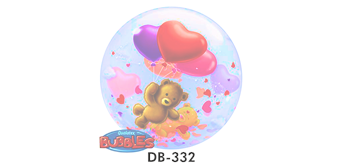 Deco Bubble Ø 56 cm, Teddy Love, ohne Füllung