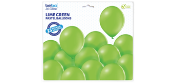 Deko-Rundballons Ø 33 cm, lime green, 25er Pack