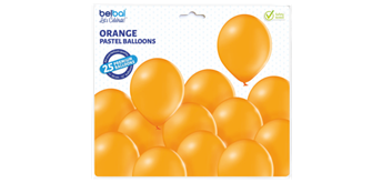 Deko-Rundballons Ø 33 cm, orange, 25er Pack