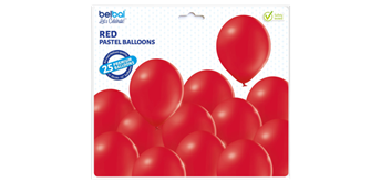 Deko-Rundballons Ø 33 cm, rot, 25er Pack