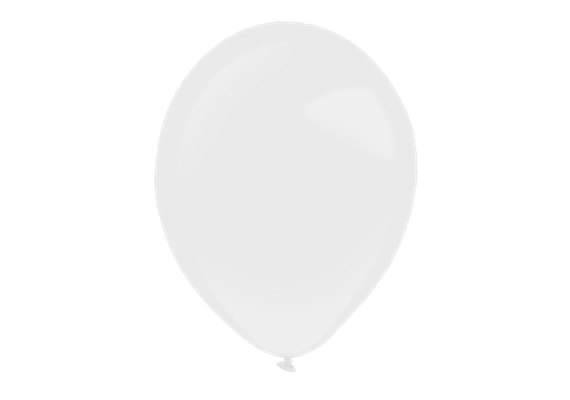 Deko-Rundballons Ø 35 cm, frosty white, 50er Pack