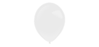 Deko-Rundballons Ø 35 cm, frosty white, 50er Pack