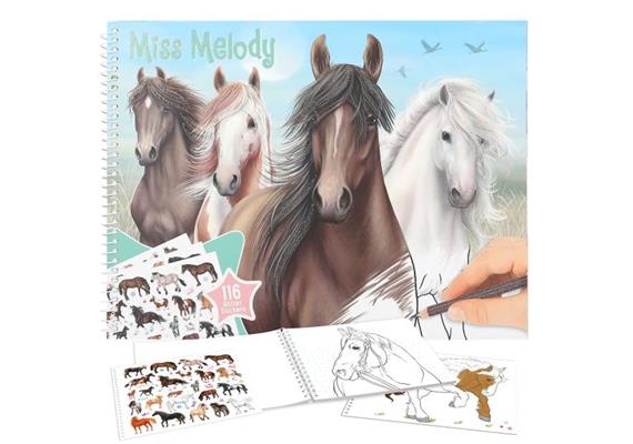 Depesche Miss Melody Malbuch Pferdeträume mit Stickern
