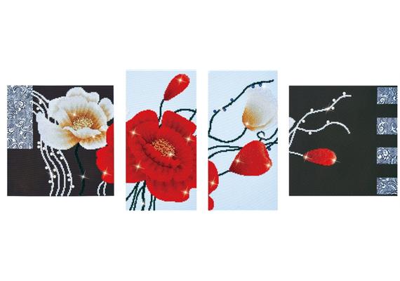 Diamond Dotz Art Deco Poppies 142 x 50 cm