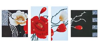 Diamond Dotz Art Deco Poppies 142 x 50 cm