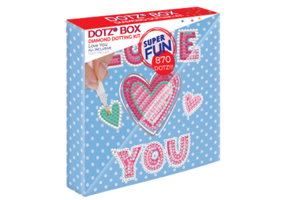 Diamond Dotz BOX - Love You 15 x 15 x 2.5 cm