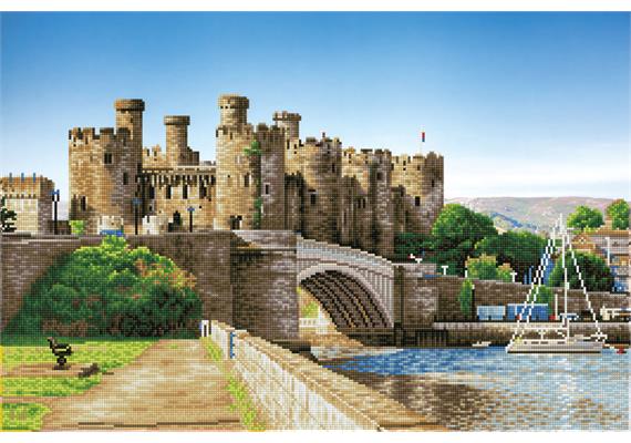 Diamond Dotz Conwy Castle, Wales 75 x 50 cm