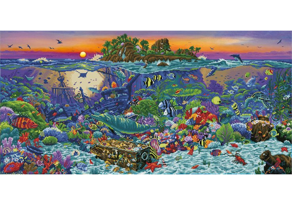 Diamond Dotz Coral Reef Island 132 x 65 cm
