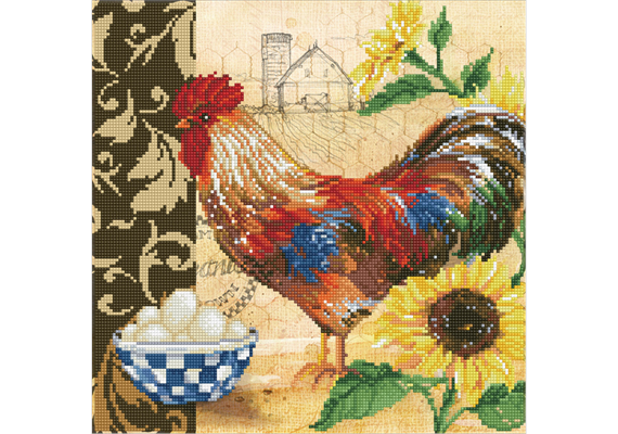 Diamond Dotz DD9-049 Country Rooster 41 x 41 cm