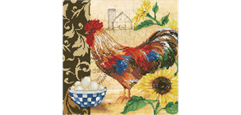 Diamond Dotz DD9-049 Country Rooster 41 x 41 cm