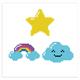 Diamond Dotz Dotzies - Sticker 3-er Set Himmel