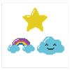 Diamond Dotz Dotzies - Sticker 3-er Set Himmel