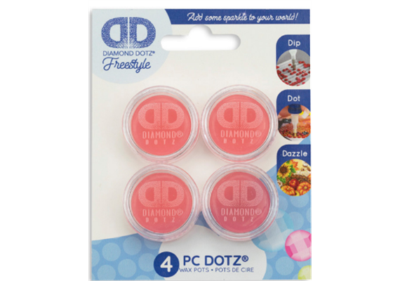Diamond Dotz Freestyle Wax Pots 1 Set = 4 Stück