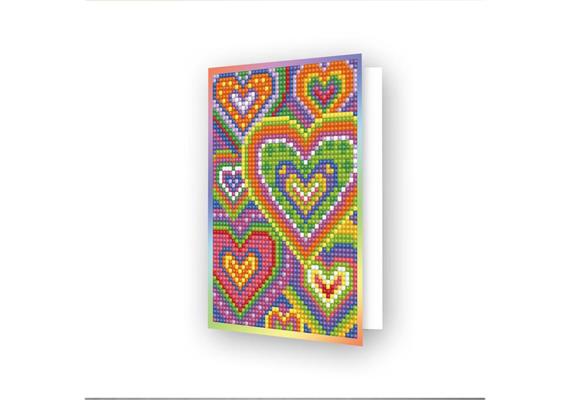 Diamond Dotz Grusskarte Heart 12.6 x 17.7 cm