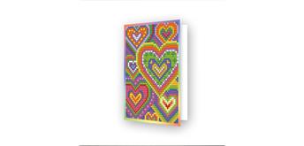 Diamond Dotz Grusskarte Heart 12.6 x 17.7 cm