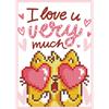 Diamond Dotz Grusskarte Love You 12.6 x 17.7 cm