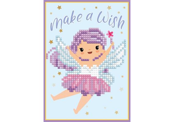 Diamond Dotz Grusskarte Make a Wish 12.6 x 17.7 cm