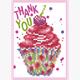 Diamond Dotz Grusskarte Thank you 12.6 x 17.7 cm
