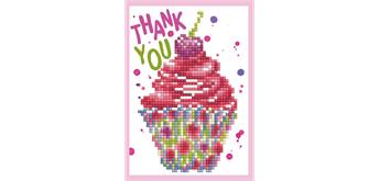 Diamond Dotz Grusskarte Thank you 12.6 x 17.7 cm